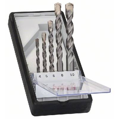 Комплект свредла за бетон BOSCH, 5 части Robust Line CYL-3 4; 5; 6; 8; 10 мм 2607010524 (2607010524)