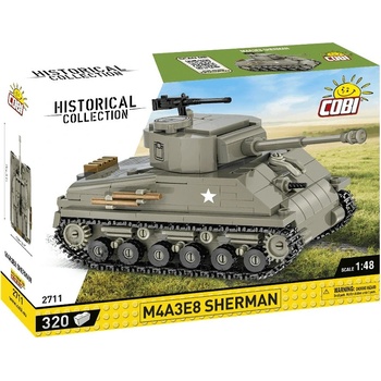 Cobi 2711 World War II Americký tank Sherman M4A3E8
