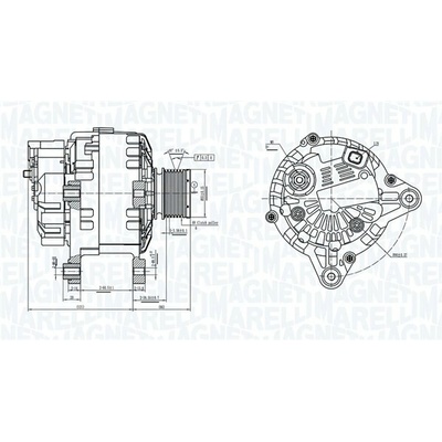 Alternátor MAGNETI MARELLI 063739064010
