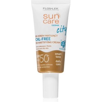 FLOSLEK Sun Care Derma City BB матиращ ВВ крем не съдържа олио SPF 50+ 30ml