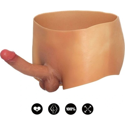 Hidden Desire Alter Ego Boxershort with Penis Dildo 18cm Skin S/M