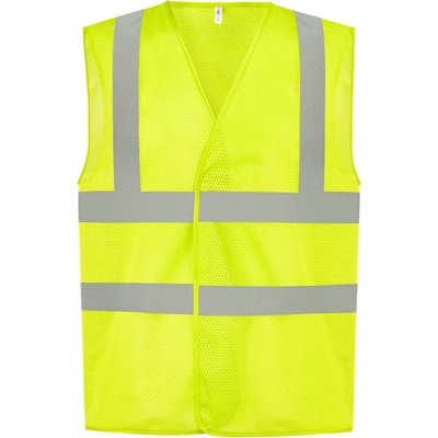 Yoko vesta HVW120 Hi Vis síťovaná výstražná žltá fluorescent