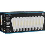 Mexen Vintis 10x LED нажежаема жичка крушка E27, ST64, 10W, Неутрална - 4000K, 1320 lm, (L152-E27-1040-00x10)