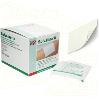 Komprese Solvaline N spec.savá steril.5 x 5 cm 25 ks