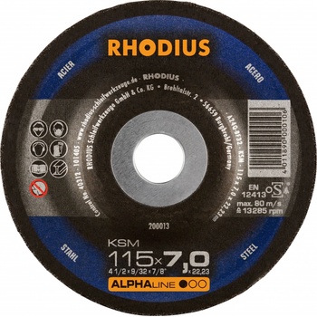 Rhodius Brusný kotouč 115 x 7,0 x 22,23 mm 200013