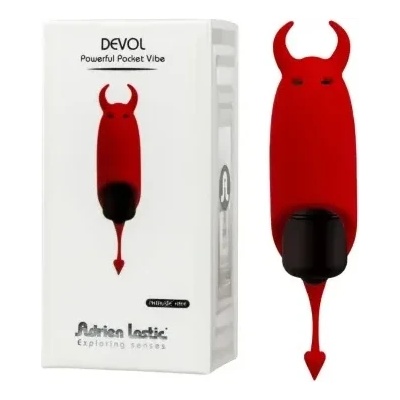 Мини вибратор, джобно дяволче, 8, 5см. - Pocket Devil Red (D-237061)
