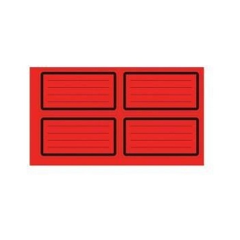 Top Office Самозалепващи етикети Top Offic, Ученически, Червени, 40 броя, office1_1540200325