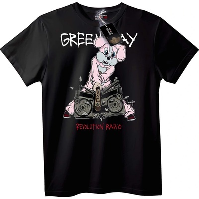 NOONEBRAND Тениска Green 11 Revolution Radio - M, Black