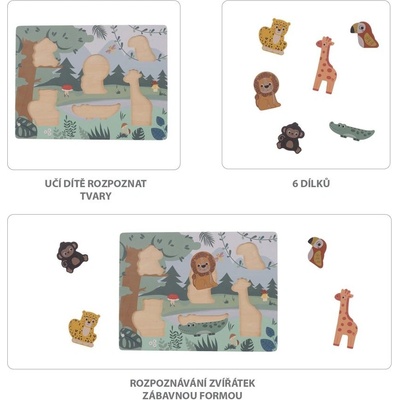 Zopa puzzle jungle Wood