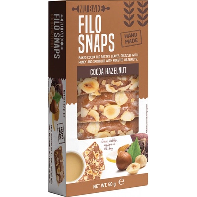Filo Snaps Čokoláda Lieškový oriešok 50 g