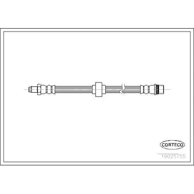 Brzdová hadice CORTECO 19025755