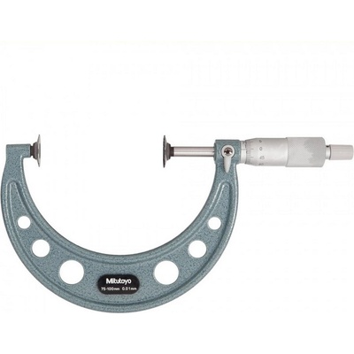Mitutoyo Микрометър за измерване на зъбни колела Mitutoyo 123-105, 100-125 mm, 0.01 mm (123-105)