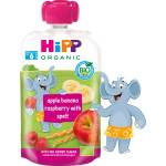 Hipp Organic Плодова закуска ябълка, банан, малина с пълнозърнести култури 100г