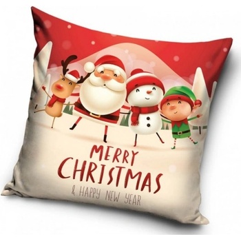 Carbotex vianočný vankúš Merry Christmas 40 x 40 cm