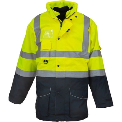 Yoko bunda HVP711 Hi-Vis 7v1 zateplená výstražná žlutáFluorescent/navy