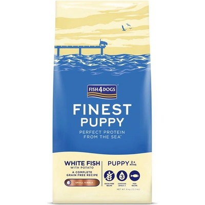 Fish4Dogs finest Бял рибен кученце малък 1, 5 кг