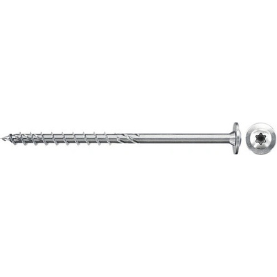 Konstrukční vrut Fischer FPF 6X140 mm, talířová hlava, TORX TX , částečný závit, 100 ks
