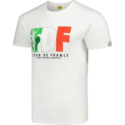 CurePink: pánské tričko Tour de France: Italské logo bílá