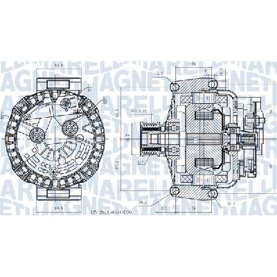 Alternátor MAGNETI MARELLI 063731531810