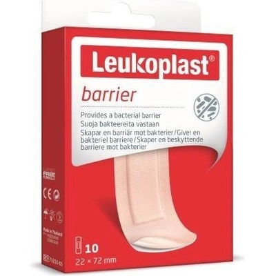Leukoplast Barrier náplasť na rany 2,2 x 7,2 cm 10 ks