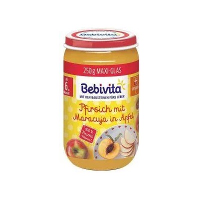 Bebivita Био пюре Bebivita, Праскови с маракуя и ябълка, 250гр, 4018852029083
