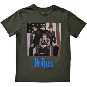 The Beatles US Flag Photo Green L Риза (BEATTEE551MGR03)