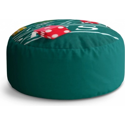 Sablio Taburet Circle Kostky: 40x50 cm