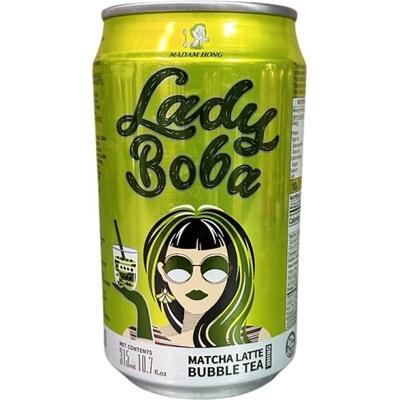 Madam Hong Lady Boba Matcha latte bubble tea 315 ml