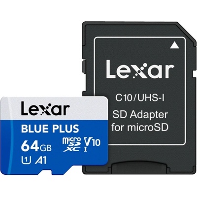 Lexar microSDXC Blue Plus 64GB LMSBLPL064G-BNANG