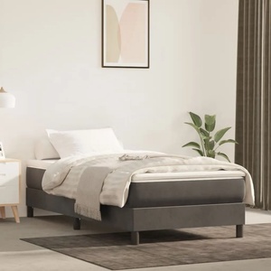 vidaXL Матрак с покет пружини 100 x 210 x 20 см Тъмносиво (4016571)
