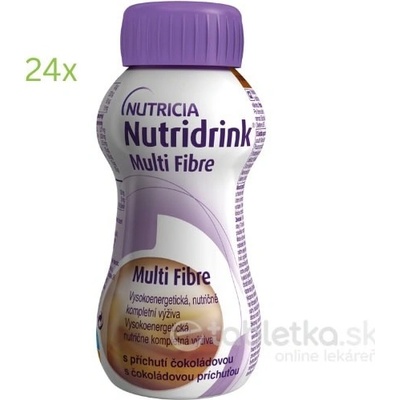 Nutridrink Multi Fibre s čokoládovou príchuťou 24x200 ml
