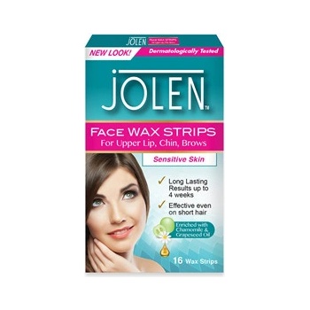 Jolen Face Wax Strips voskové depilační pásky na tvář 16 ks