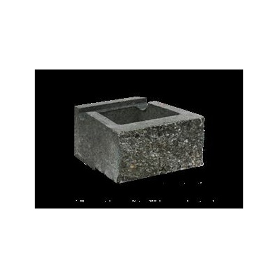CUP STONE malý RUSTIK Černá