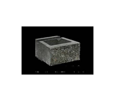CUP STONE malý RUSTIK Černá