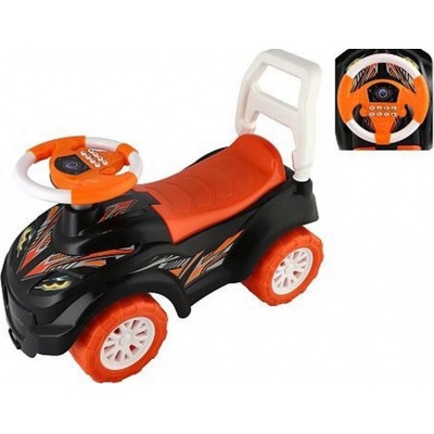 Teddies černo-oranžové plast 66x28cm na baterie se zvukem 31x66x32cm