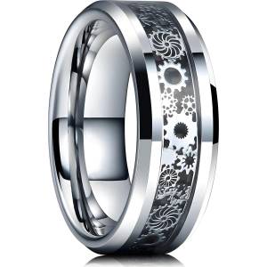 HARAHU Пръстен Wheels - Сребърен / 65mm KP32391