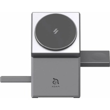 Adam Elements Mag Qube Qi2 - magnetický nabíjecí stojánek 15W 3v1 titanový - Záruka bezpečnosti. Jednoduché splátky. Doprava zdarma od 170 PLN.