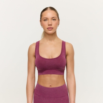GymBeam Безшевен спортен сутиен Lift Plum S