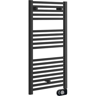 Crystal Електрическа лира за баня Crystal E-JADE MATT BLACK 500W (390862)