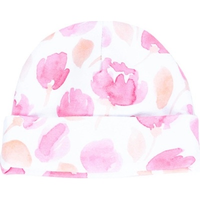 Enie baby dětská čepice s ohybem Flowers
