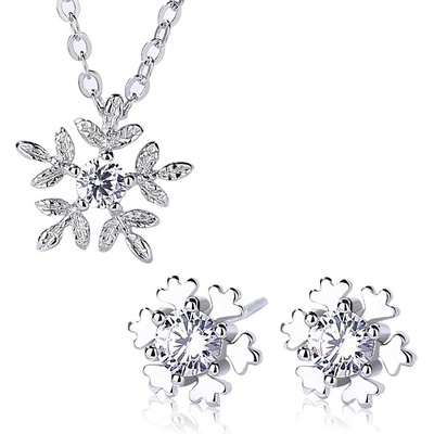 Silenti Jewelry Сребърен комплект "Сняг