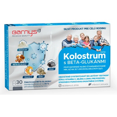 Barny's Kolostrum s beta-glukánmi 30 kapsúl