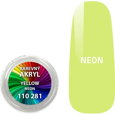 Expa nails akryl pudr neonový yellow 4 ml
