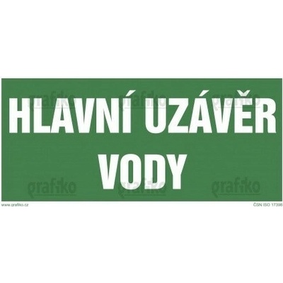 Grafiko | Hlavní uzávěr vody - Materiál Plast, Rozměr 200x100mm