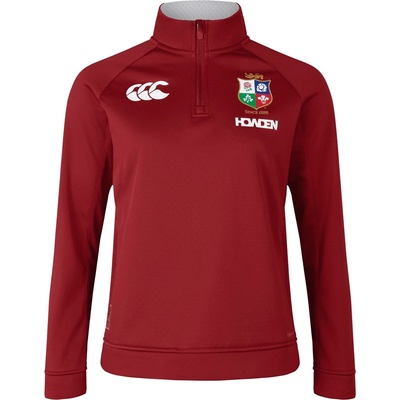Canterbury British and Irish Lions 1/4 Zip Fleece 2025 Womens - Red Dahlia