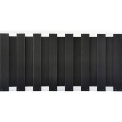 Předzahradní plotový prvek WPC hliník antracit 90 cm x 180 cm