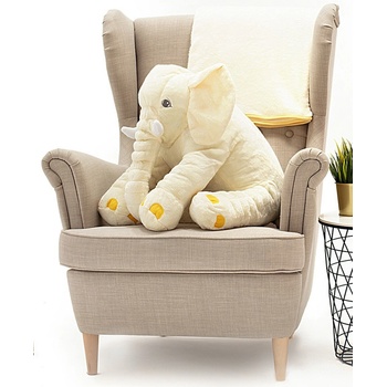 Majlo Toys Plyšový slon vankúš Belly 70