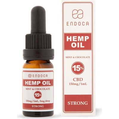 Endoca Čokoládovo-mätový CBD olej 1500 mg CBD 10 ml