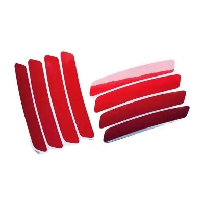 reflexné samolepky na ráfik ShamanRacing 8 ks červená