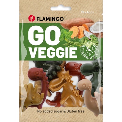 Flamingo Go Veggie Dinosaur Mix 8 kusů 2 x 120 g
